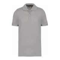 POLO PIQUÉ HOMEM M/M 3 BOT CINZA OXFORD WK274